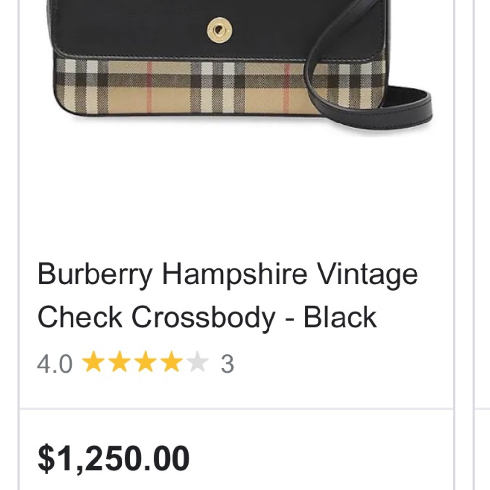 Authentic Burberry crossbody purse
